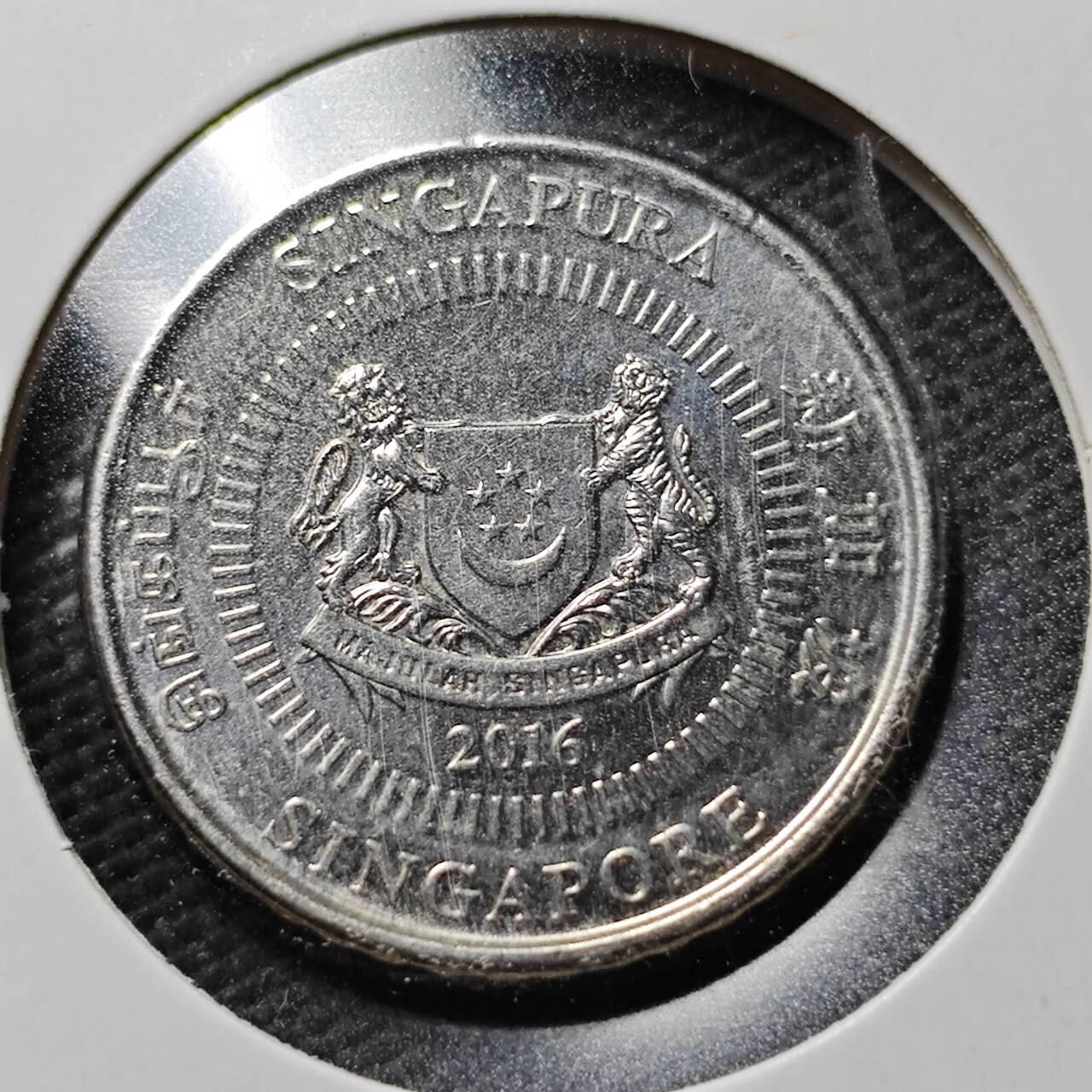 KK钱币收藏小铺  第365场  2月预留时间 周末发货  新加坡50分