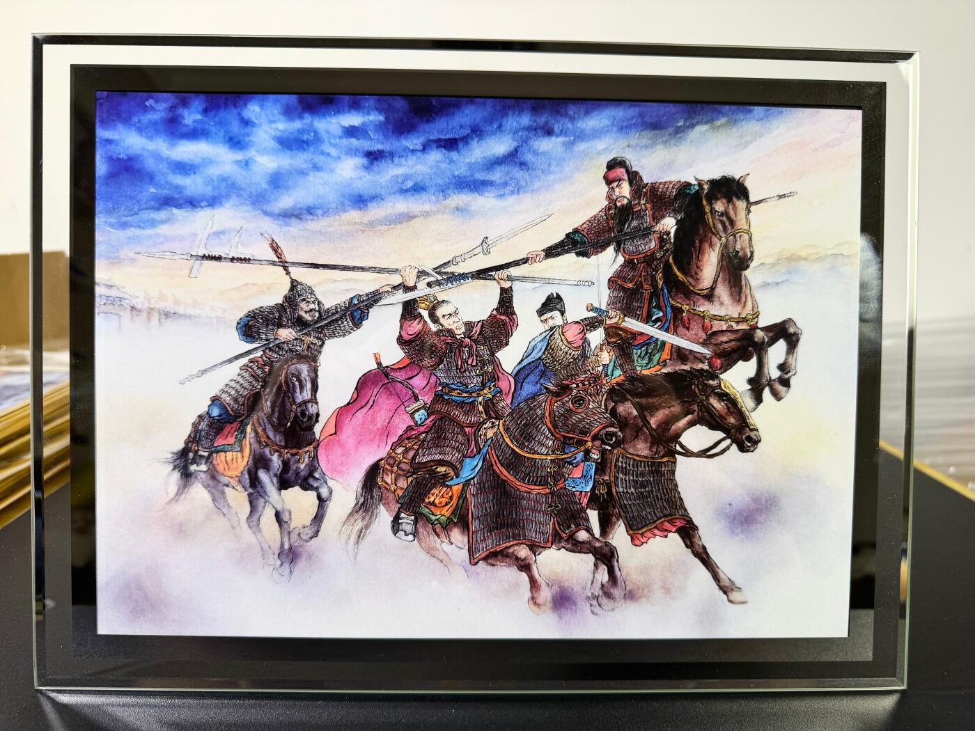 NO.15 好又多金牌大场，双11狂欢继续！每周一站式配齐，方便凑单！（周6晚8点截拍，卖家送拍0抽成！） 山河潮玩 侠哥 三英战吕布 A4海报+水晶摆台 非常精美