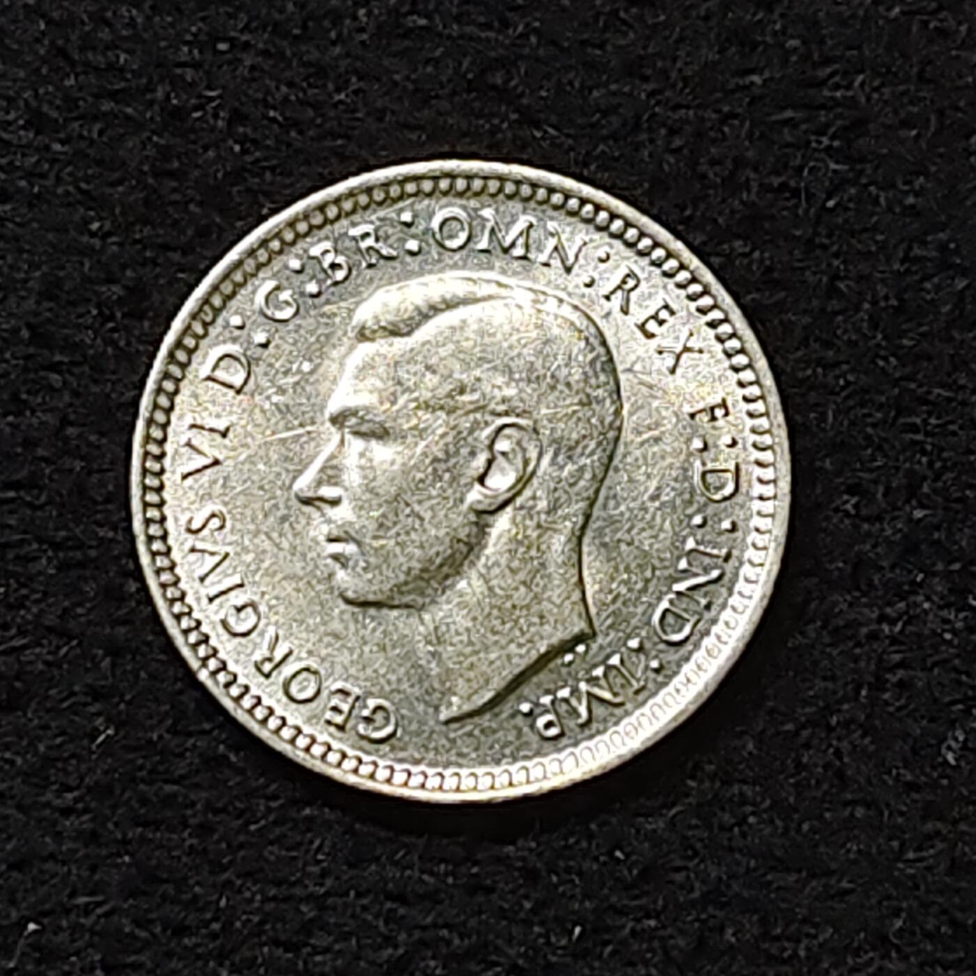 【全场包邮】纯粹捡漏拍474场（免费代拍第11场） 澳大利亚1943年乔治六世3便士银币