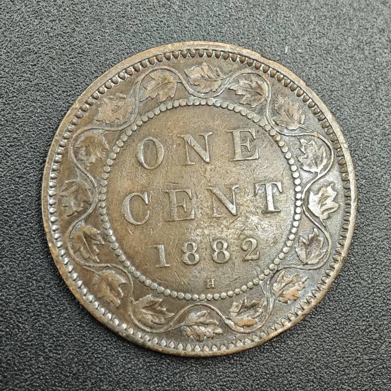 【淘币小摊】实时拍第七百九十拍   散币场   满百包邮可预留二周 每周一统一发货   加拿大1882年维多利亚一分铜币