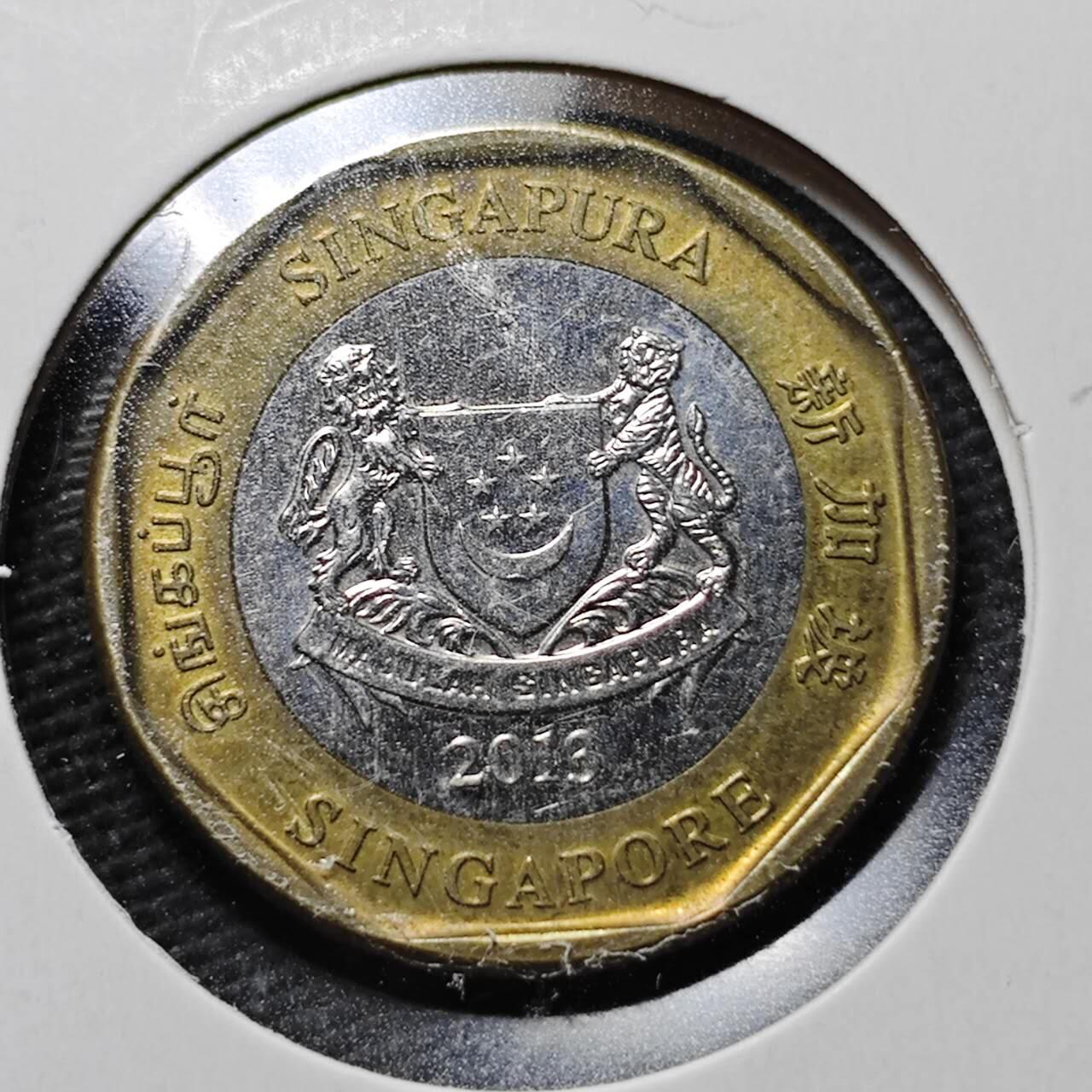 KK钱币收藏小铺  第365场  2月预留时间 周末发货  新加坡1元