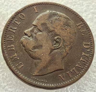  外国优质老铜币银币，周六九点倒数截拍，满百包邮，可寄存半年，喜欢朋友微信扫描二维码可直接参拍 - 意大利1894年10分BI版