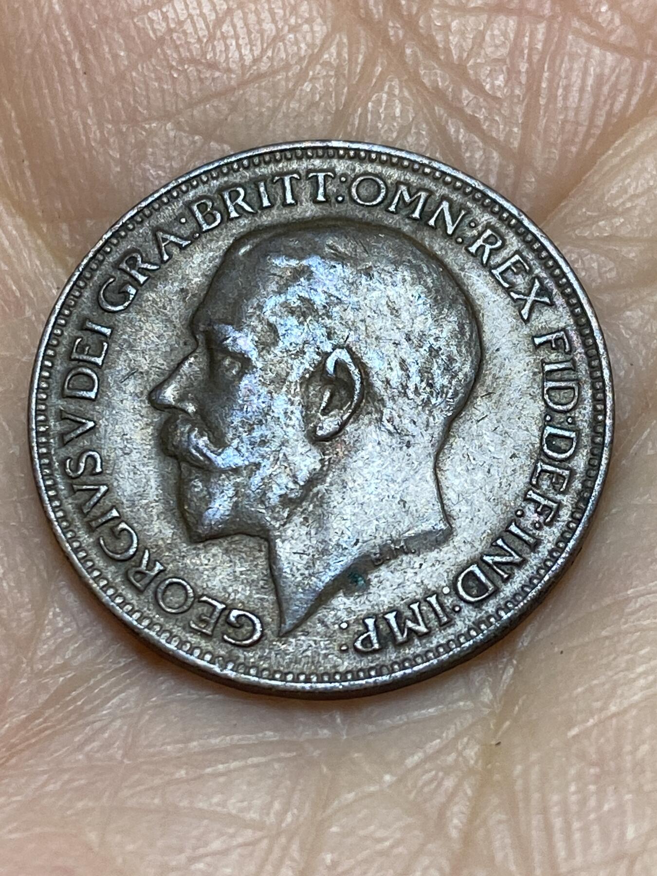 2025年第一百二十四场(总第一百五十场）外国好品散币(免佣金) 英国🇬🇧1920年1法新(乔治五世第二版)