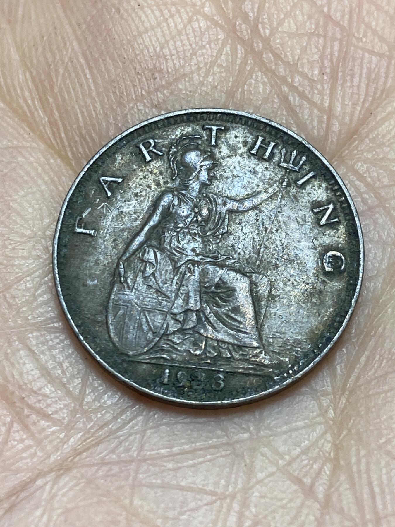 2025年第一百二十五场(总第一百五十一场）外国好品散币(免佣金) 英国🇬🇧1933年1法新(乔治五世第三版)