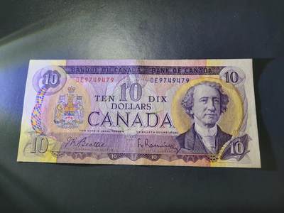 11月9号晚上8点 外国纸币自动截拍第54场 - 加拿大10元签名2极美品
