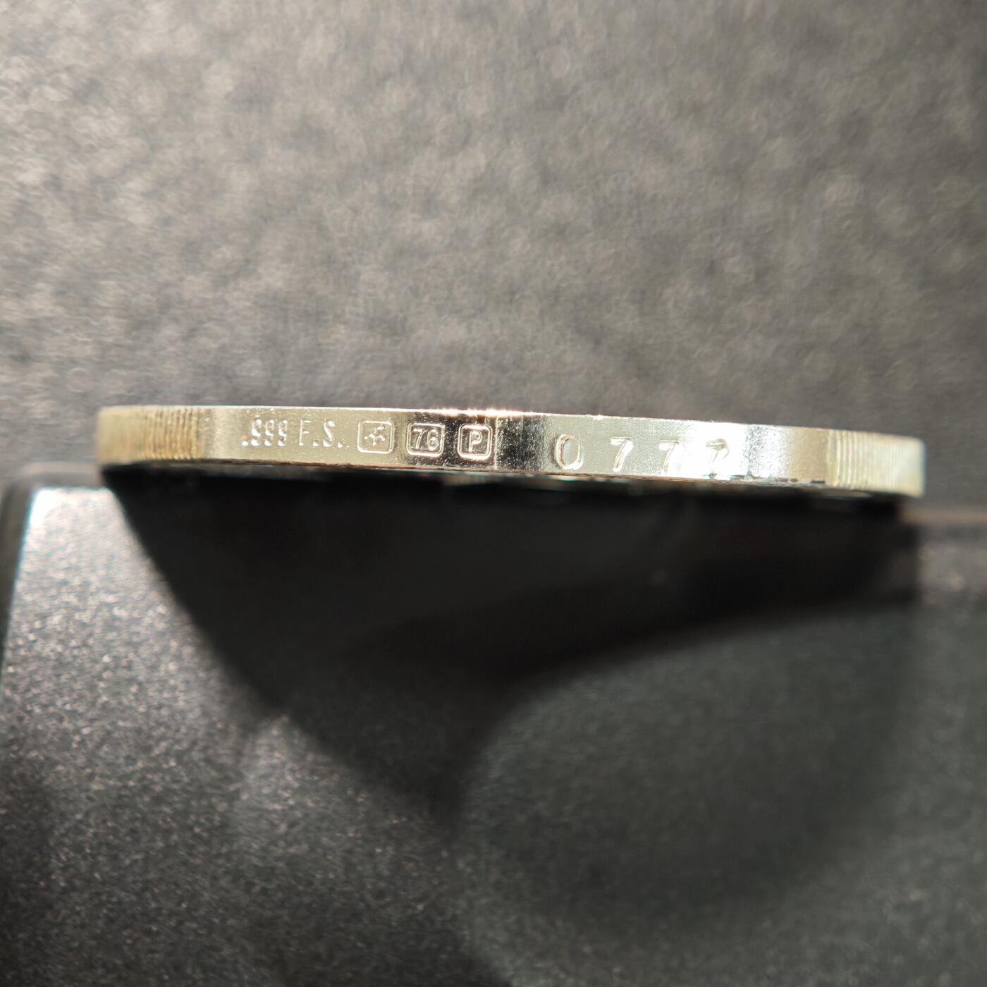 【德藏】世界币章拍卖第152期（拍品征集中~欢迎藏友联系） 1976年 美国西南部印第安人精制纪念银章 999银 细节丰富 直径约：38.8mm；重约：24.7g