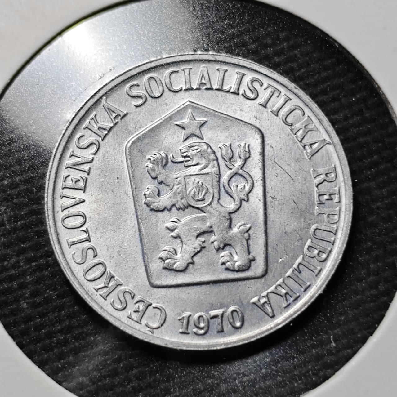 KK钱币收藏小铺  第365场  2月预留时间 周末发货  捷克斯洛伐克5赫勒 好品