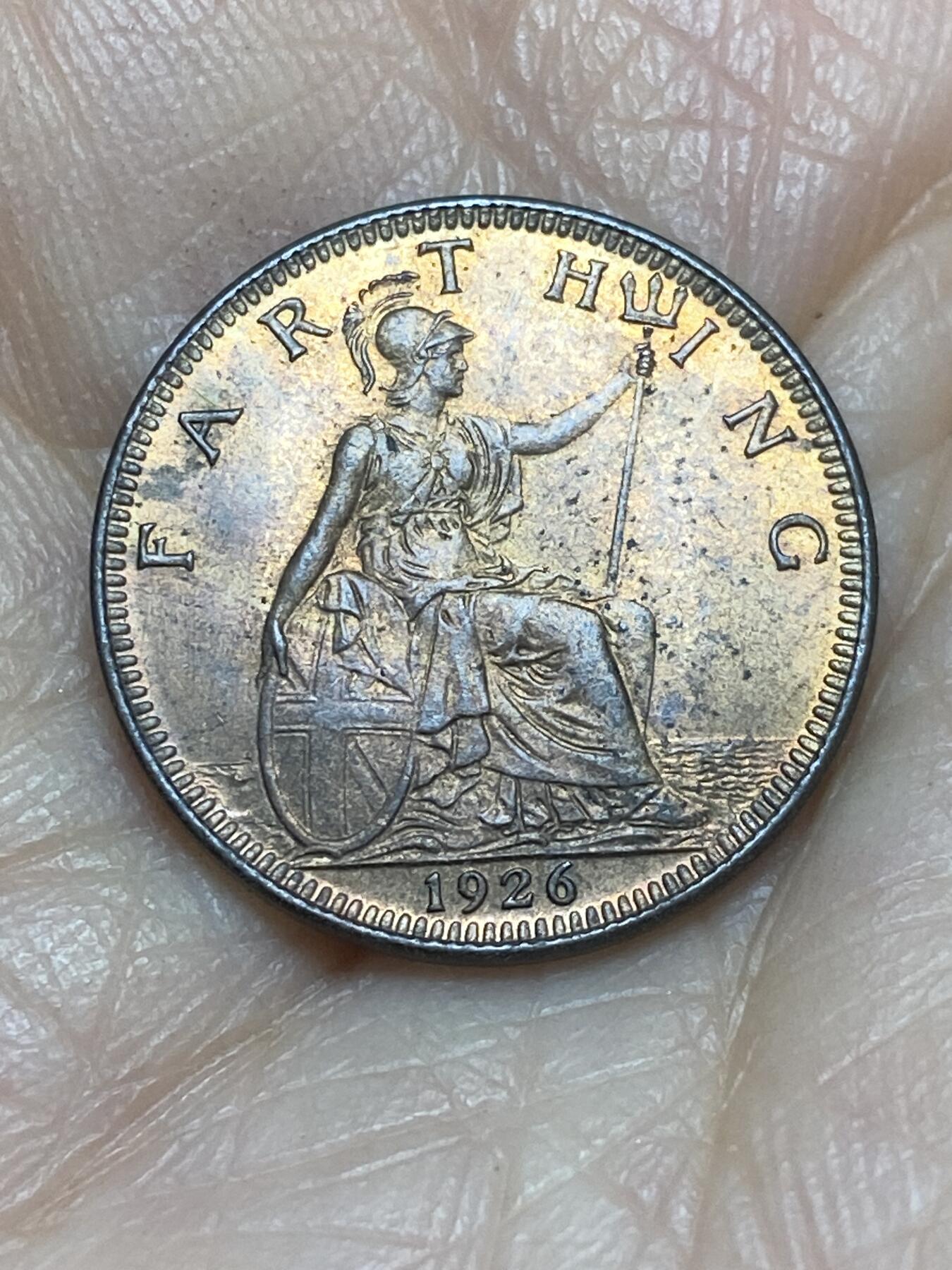 2025年第一百二十五场(总第一百五十一场）外国好品散币(免佣金) 英国🇬🇧1926年1法新(乔治五世第三版首发年)