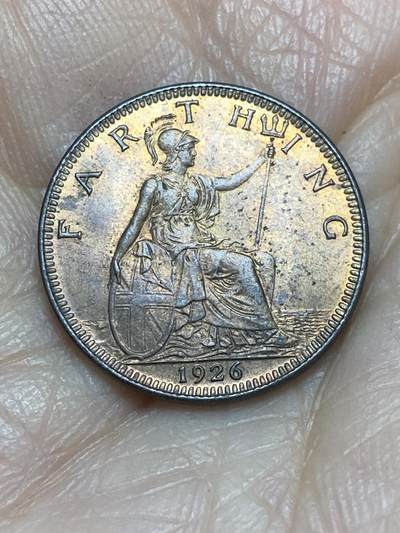 2025年第一百二十五场(总第一百五十一场）外国好品散币(免佣金) - 英国🇬🇧1926年1法新(乔治五世第三版首发年)