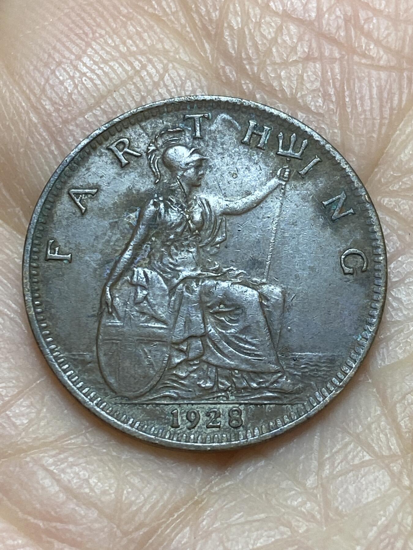 2025年第一百二十四场(总第一百五十场）外国好品散币(免佣金) 英国🇬🇧1928年1法新(乔治五世第三版)