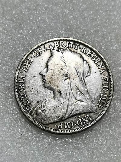 天下钱庄专场欢迎参拍 - 英国维多利亚披纱马剑银币