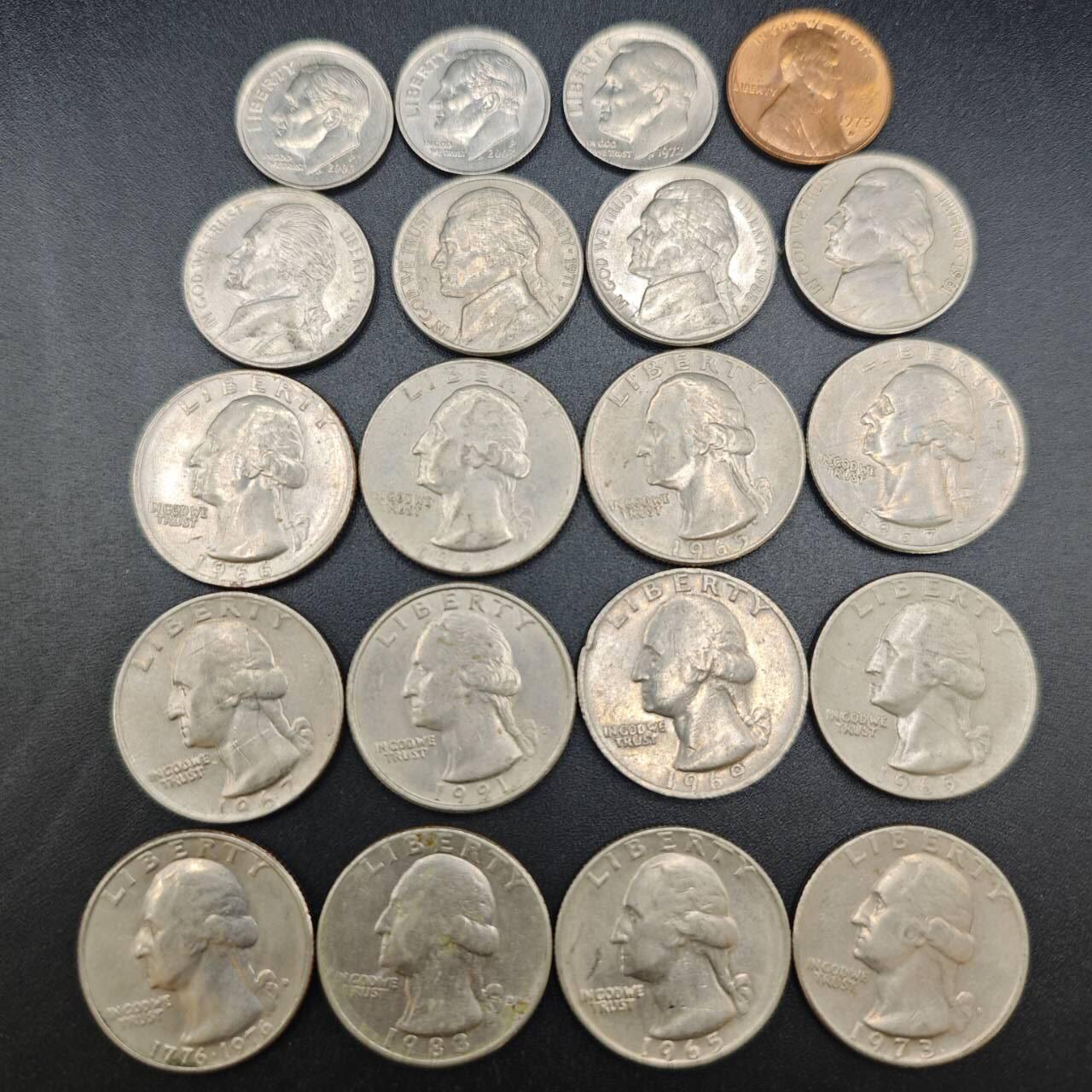 【淘币小摊】实时拍第七百九十拍   散币场   满百包邮可预留二周 每周一统一发货   美国16枚3.51美元