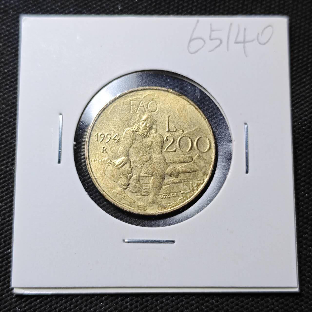 KK钱币收藏小铺  第365场  2月预留时间 周末发货  圣马力诺200里拉