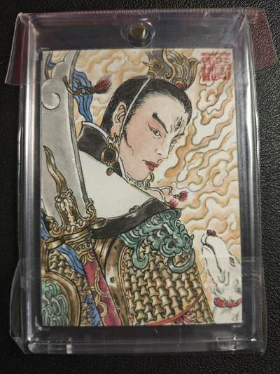 天玑星卡拍第136期《11.10周一截拍》持续收拍收评中 满赠卡需备注 - 【手绘卡】张先军 二郎真君 手绘卡