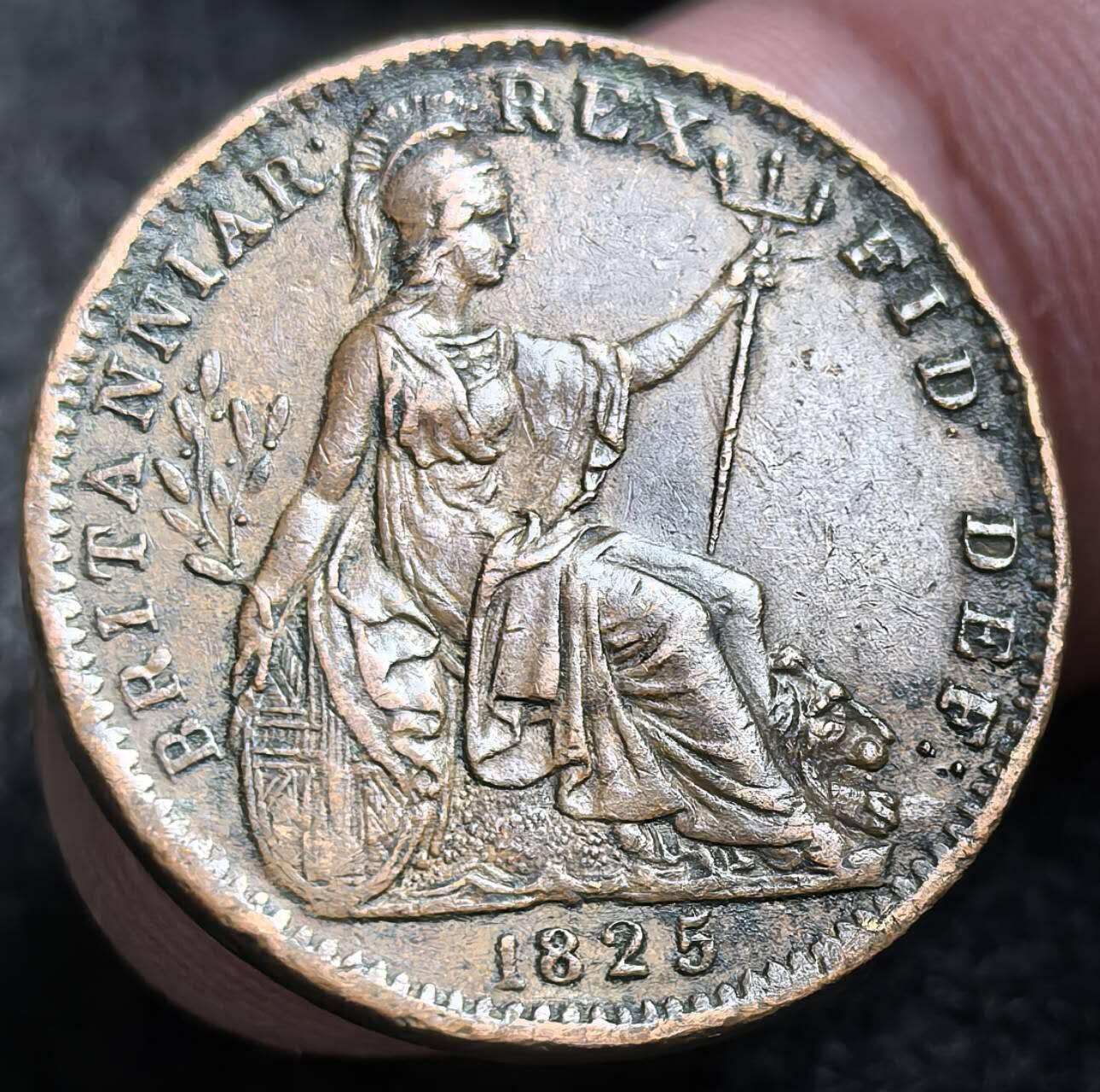  外国优质老铜币银币，周六九点倒数截拍，满百包邮，可寄存半年，喜欢朋友微信扫描二维码可直接参拍 极美品细节都在英国1825年法新