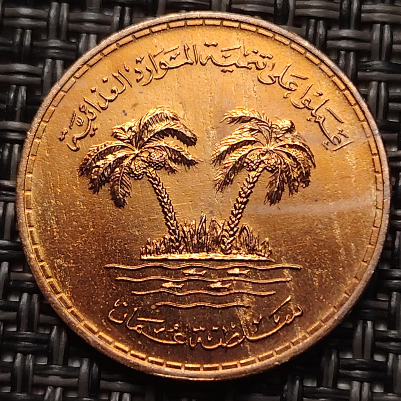 布加迪🐬～世界钱币(上海)🌾第 258 期 /  各国套币和散币 阿曼🇴🇲 1975年 10派沙纪念铜币～FAO