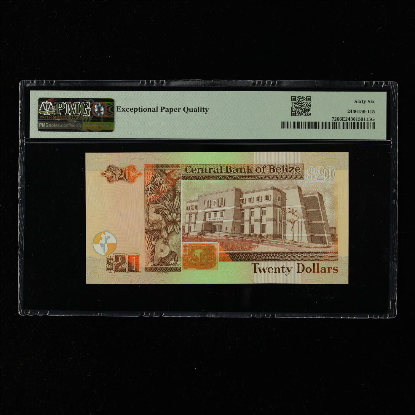 【亘邦集藏】第216期拍卖 2012年 伯利兹20元 PMG 66EPQ DN236212