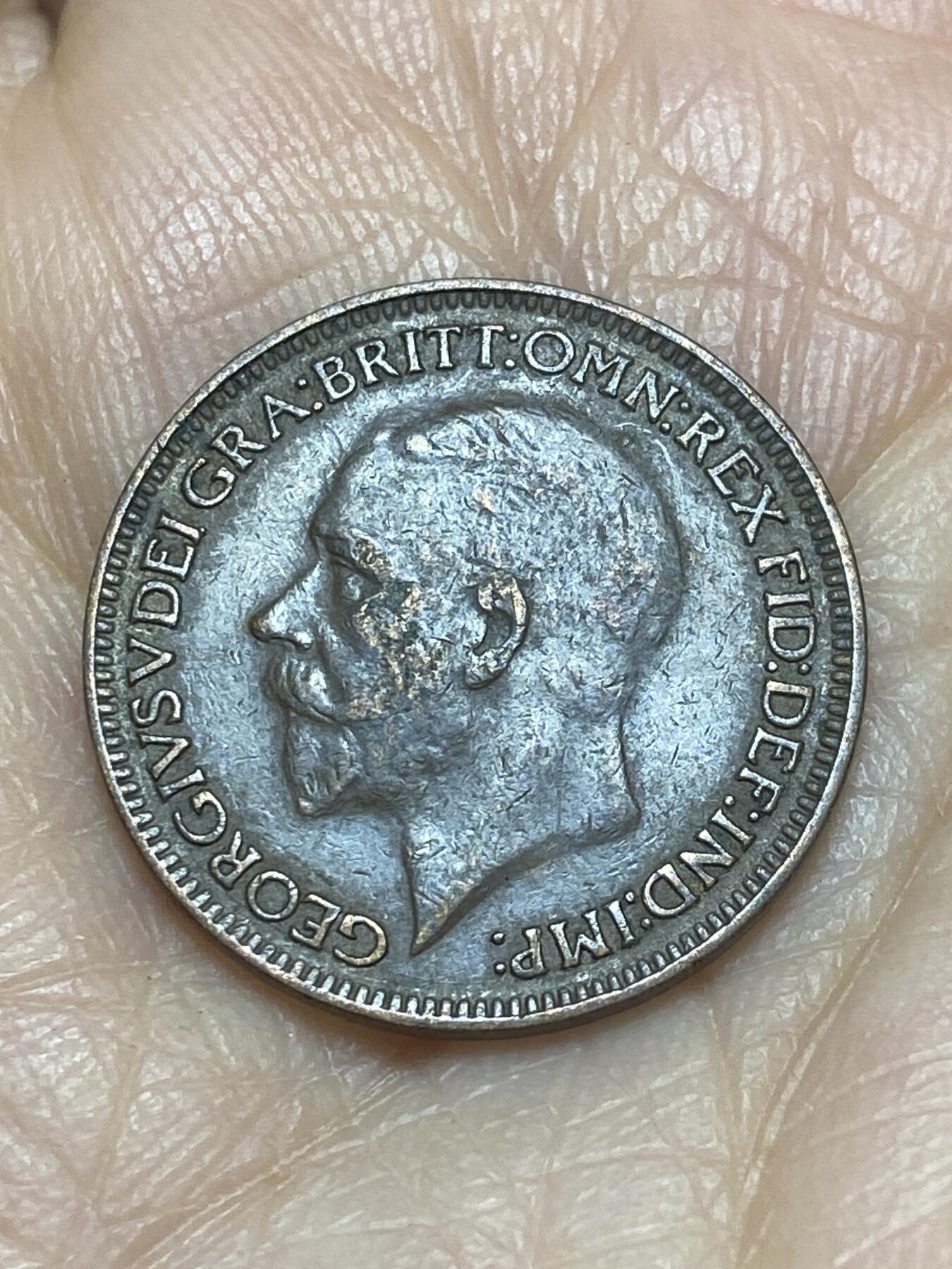 2025年第一百二十四场(总第一百五十场）外国好品散币(免佣金) 英国🇬🇧1928年1法新(乔治五世第三版)