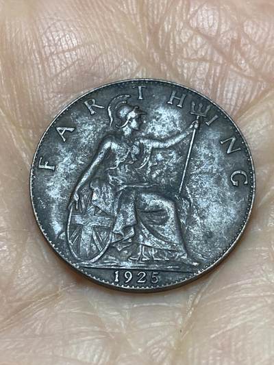 2025年第一百二十四场(总第一百五十场）外国好品散币(免佣金) - 英国🇬🇧1925年1法新(乔治五世第二版，关门年)