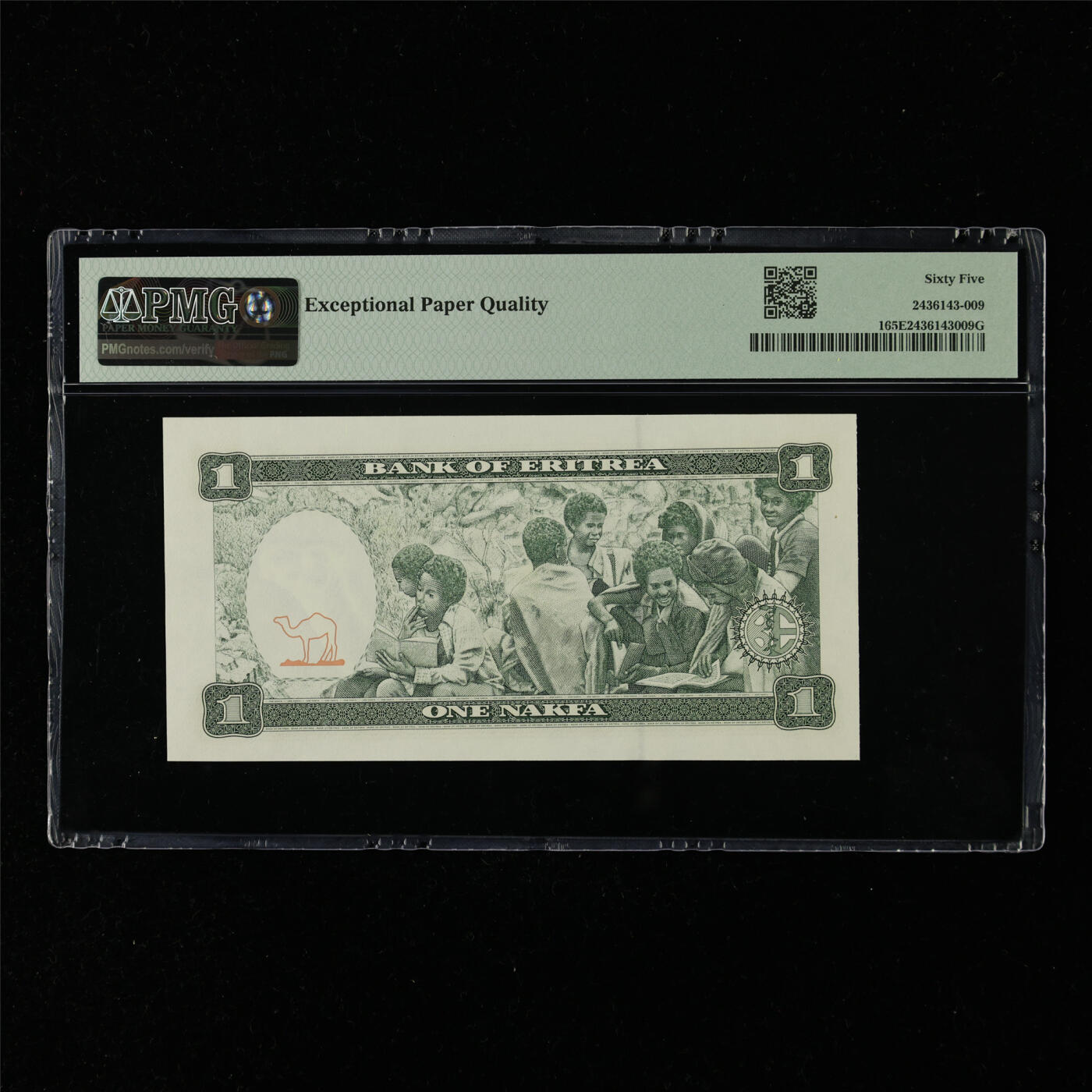 【亘邦集藏】第216期拍卖 1997年 厄立特里亚1纳克法 PMG 65EPQ AN7844009