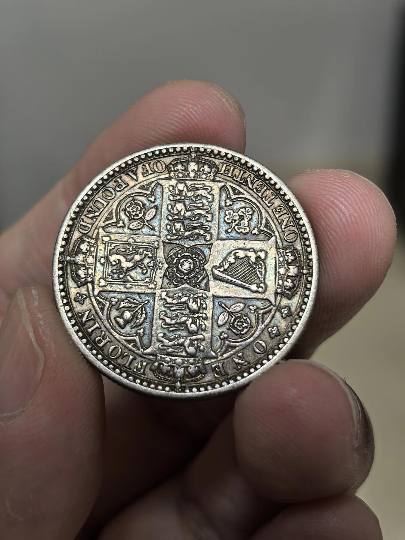 博洋堂“物美丰成”11月精品专场暨第145期（全场包邮） 英国1849年维多利亚哥特式无神版弗洛林银币