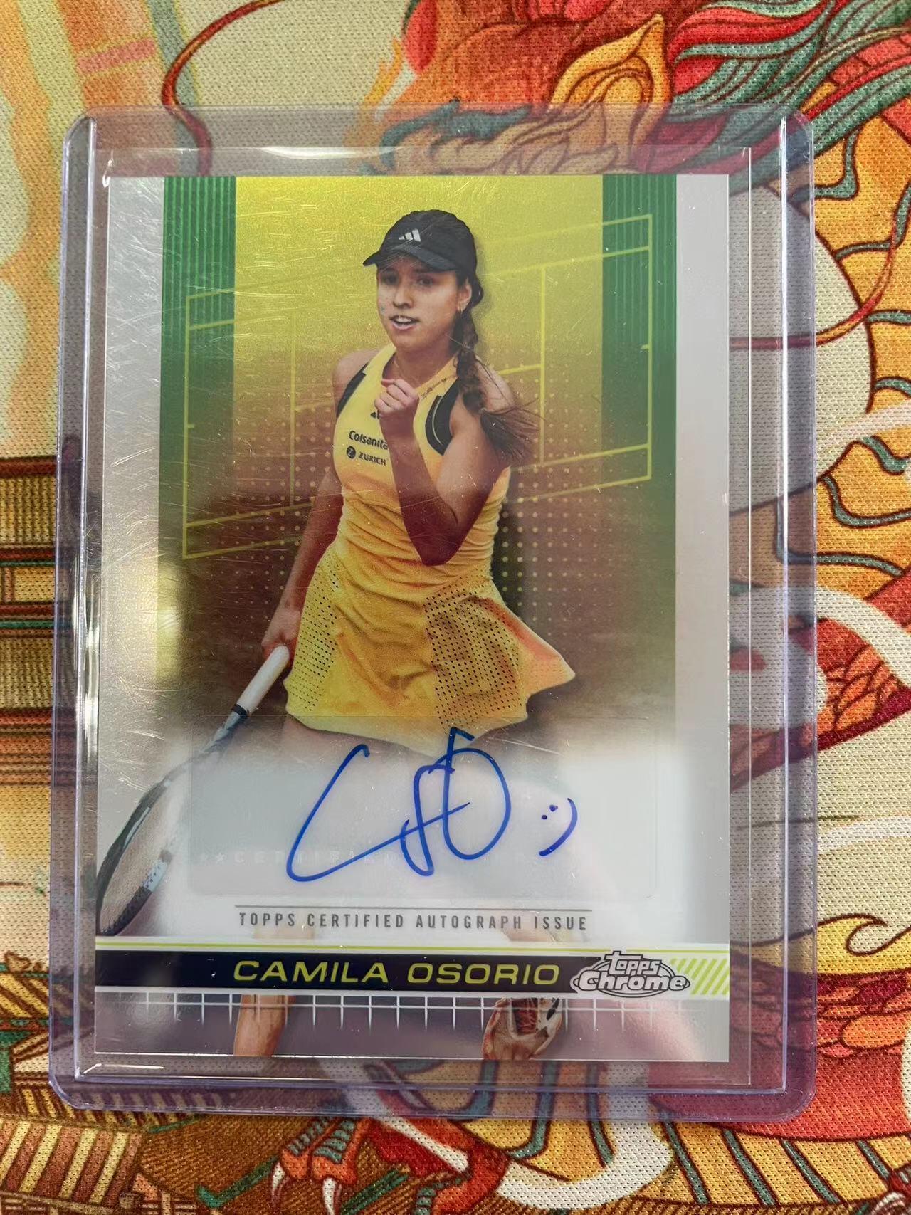 寸草不生拍卖会 第十三期 （ 持续收拍中） 【亲签】2024 topps  网球明星CAMILA OSORIO 亲签