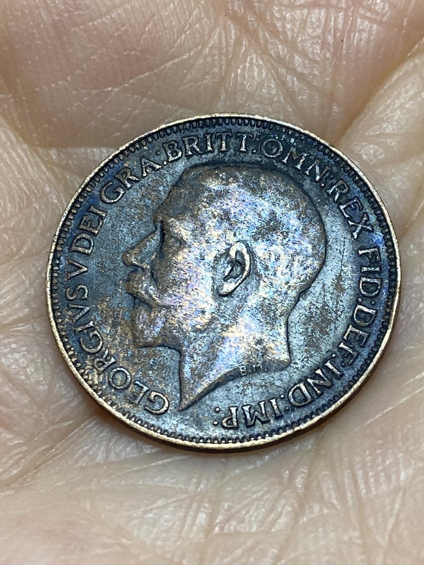 2025年第一百二十四场(总第一百五十场）外国好品散币(免佣金) 英国🇬🇧1923年1法新(乔治五世第二版)