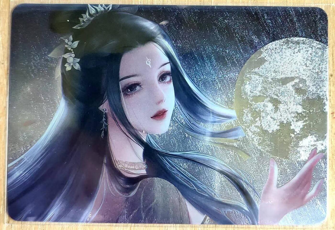 龙虎卡牌第六二场 百里霸场 （无佣金，周六结拍，欢迎送拍） 粗闪 宁缺卡牌 陆雪琪 明月几时有