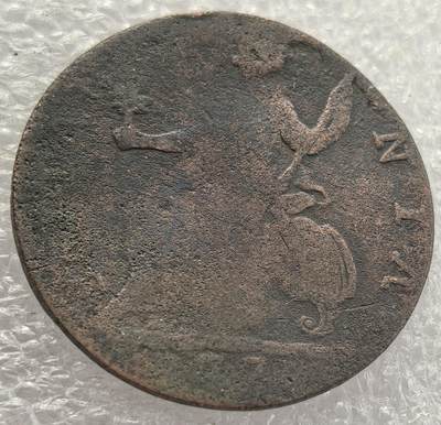  外国优质老铜币银币，周六九点倒数截拍，满百包邮，可寄存半年，喜欢朋友微信扫描二维码可直接参拍 - 英国查尔斯三世半便士