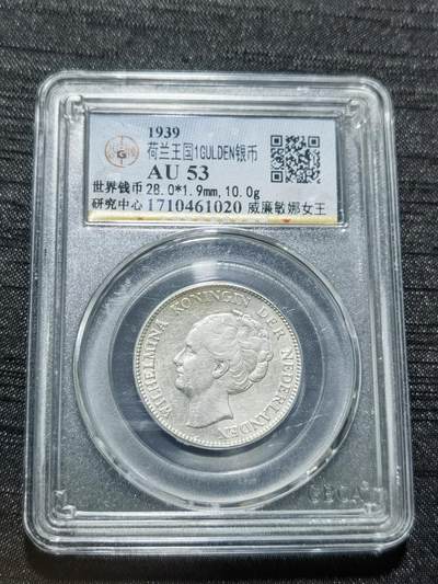 天下钱庄专场欢迎参拍 - 荷兰威廉敏娜女王1盾银币