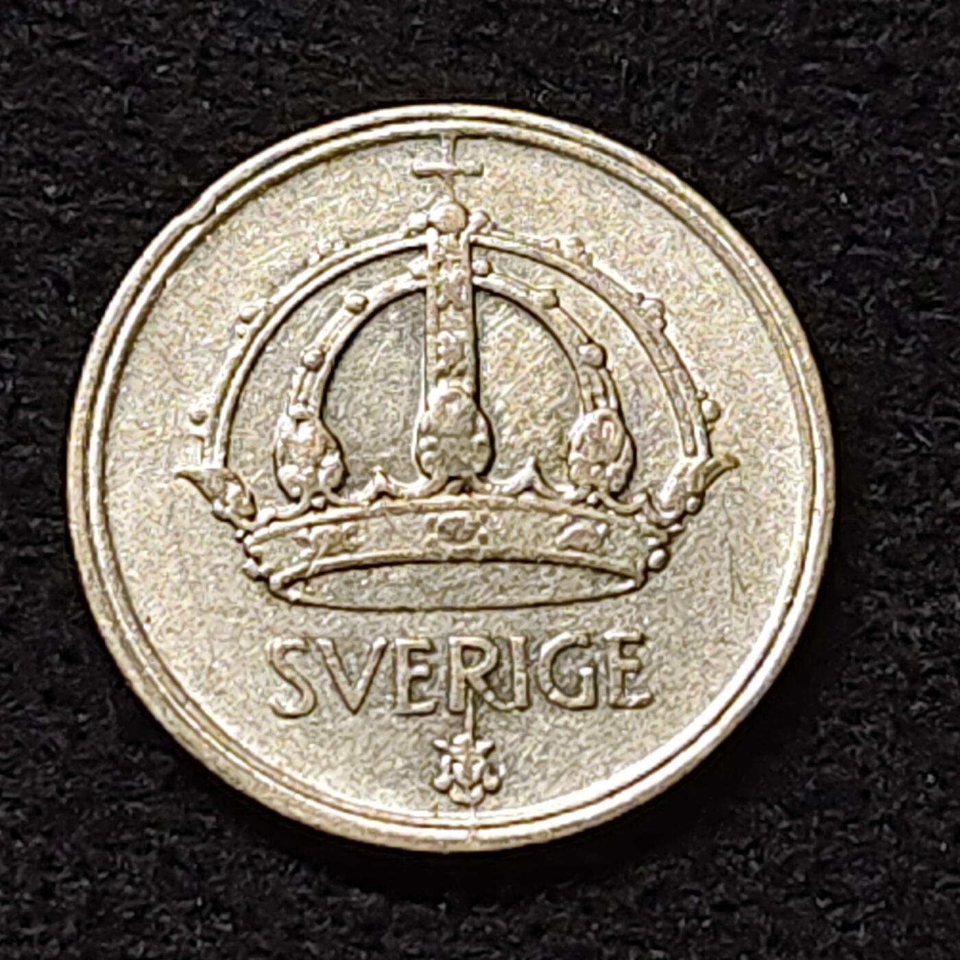 【全场包邮】纯粹捡漏拍474场（免费代拍第11场） 瑞典1948年古斯塔夫五世25分银币