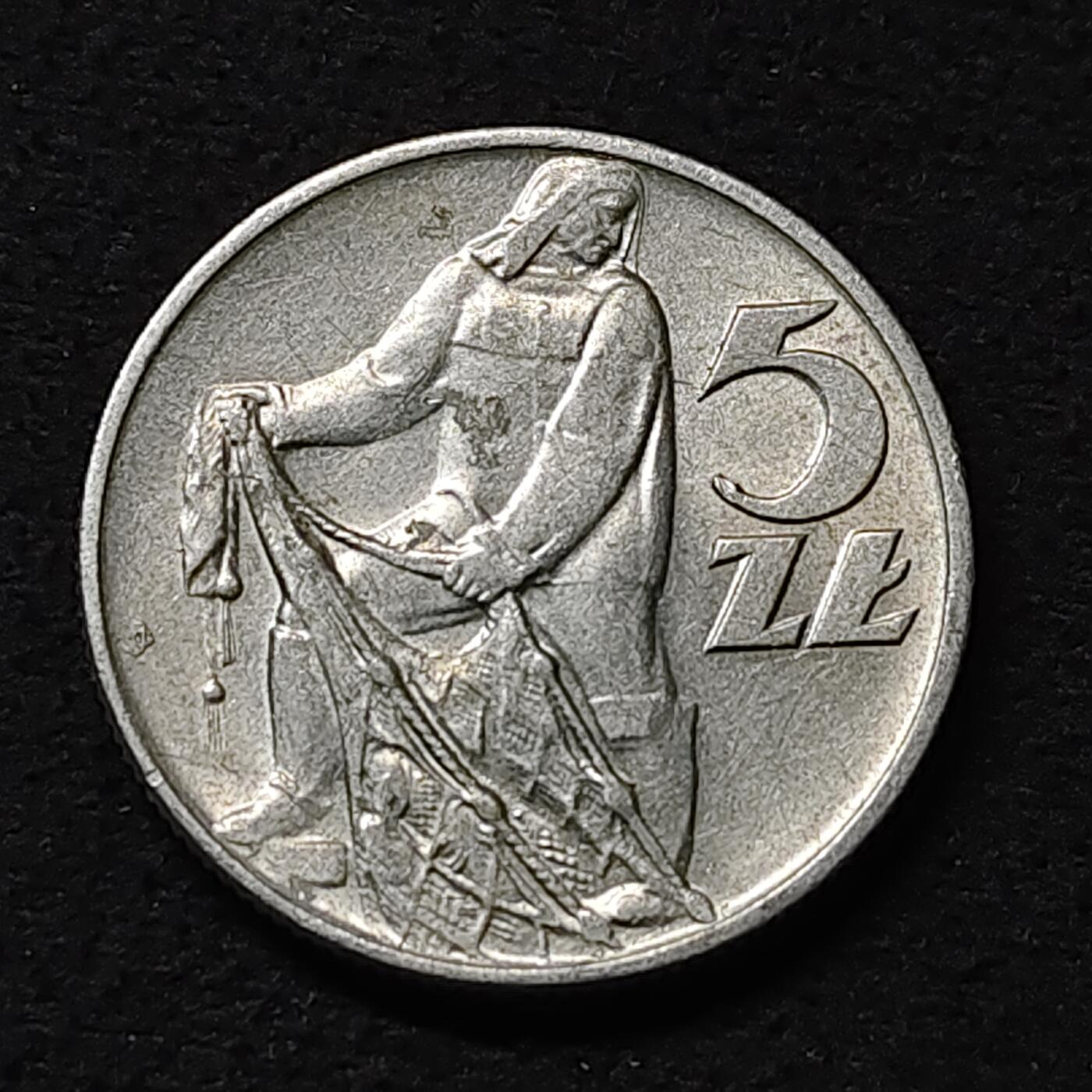 【全场包邮】纯粹捡漏拍474场（免费代拍第11场） 波兰1959年5兹罗提