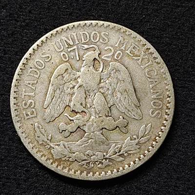【全场包邮】纯粹捡漏拍474场（免费代拍第11场） - 墨西哥1920年50分咬蛇鹰银币