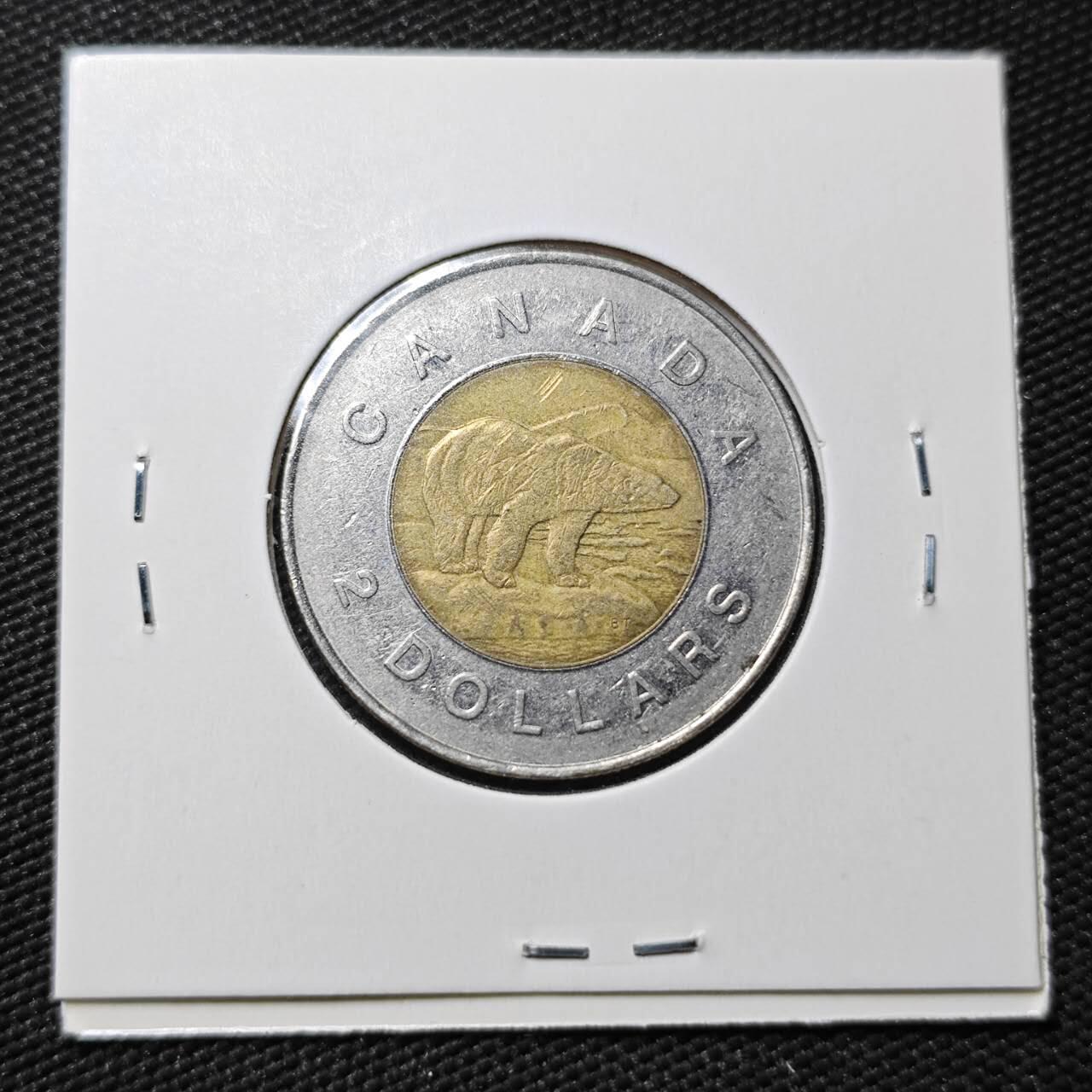 KK钱币收藏小铺  第365场  2月预留时间 周末发货  加拿大2元