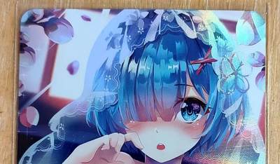 龙虎卡牌第六二场 百里霸场 （无佣金，周六结拍，欢迎送拍） - 折光彩闪 从零开始的异世界生活卡牌 婚纱蕾姆 艺术版