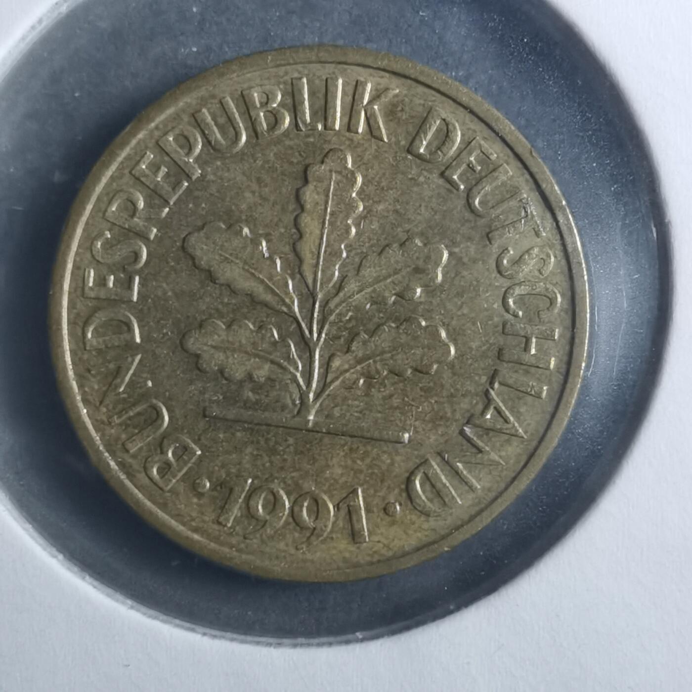 沼泽如烟--第893场 德国1991年5芬尼