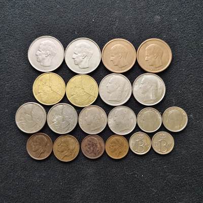 【全场包邮】纯粹捡漏拍474场（免费代拍第11场） - 比利时各年份双语言版本好品相20枚大全套