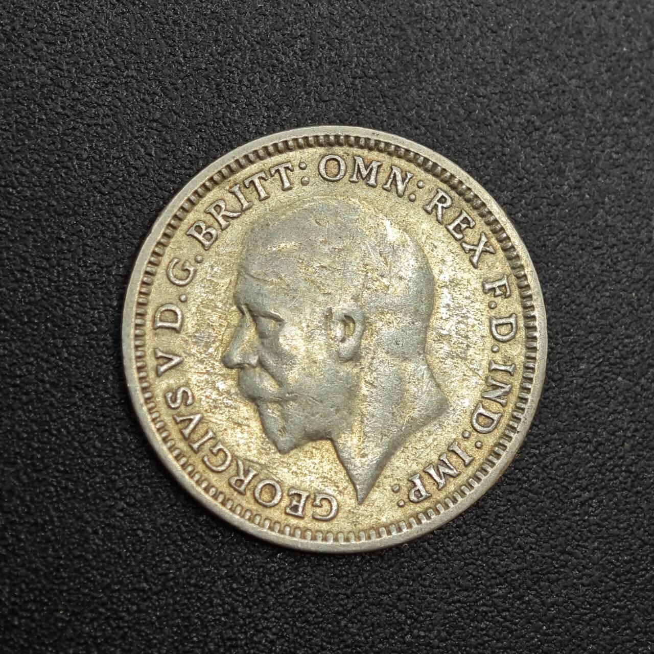 【淘币小摊】实时拍第七百九十拍   散币场   满百包邮可预留二周 每周一统一发货   英国1931年乔治五世3便士银币