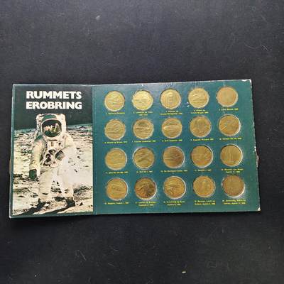 【全场包邮】纯粹捡漏拍475场（免费代拍第12场） - 【纪念章】荷兰壳牌太空征服-从希腊神话到月球探秘-航空航天纪念套章-共计20枚