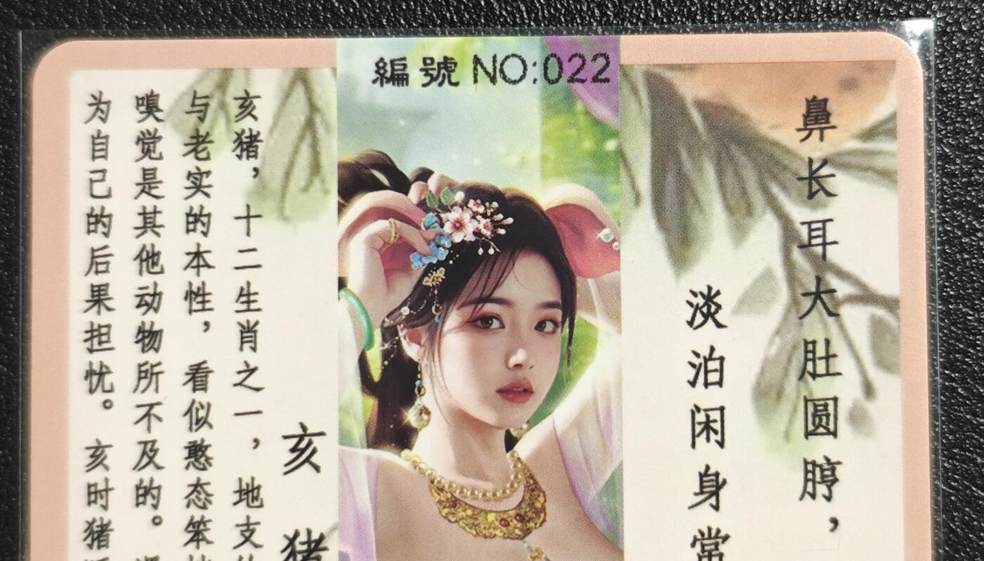 天玑星卡拍第136期《11.10周一截拍》持续收拍收评中 满赠卡需备注 卡将卡牌 特藏卡 十二生肖 亥猪 022 彩闪