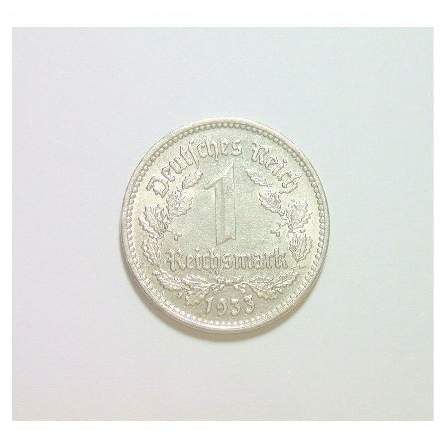 德国第三帝国1933年F版1马克 难得原光
