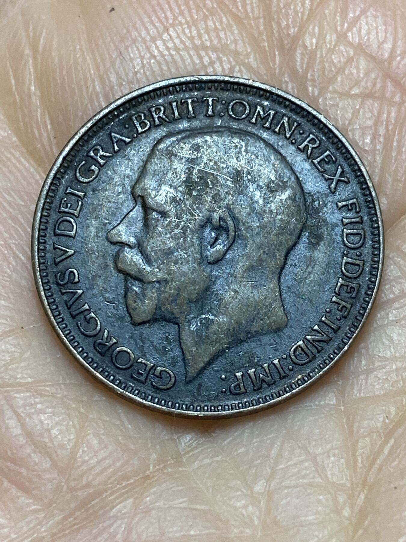 2025年第一百二十四场(总第一百五十场）外国好品散币(免佣金) 英国🇬🇧1925年1法新(乔治五世第二版，关门年)