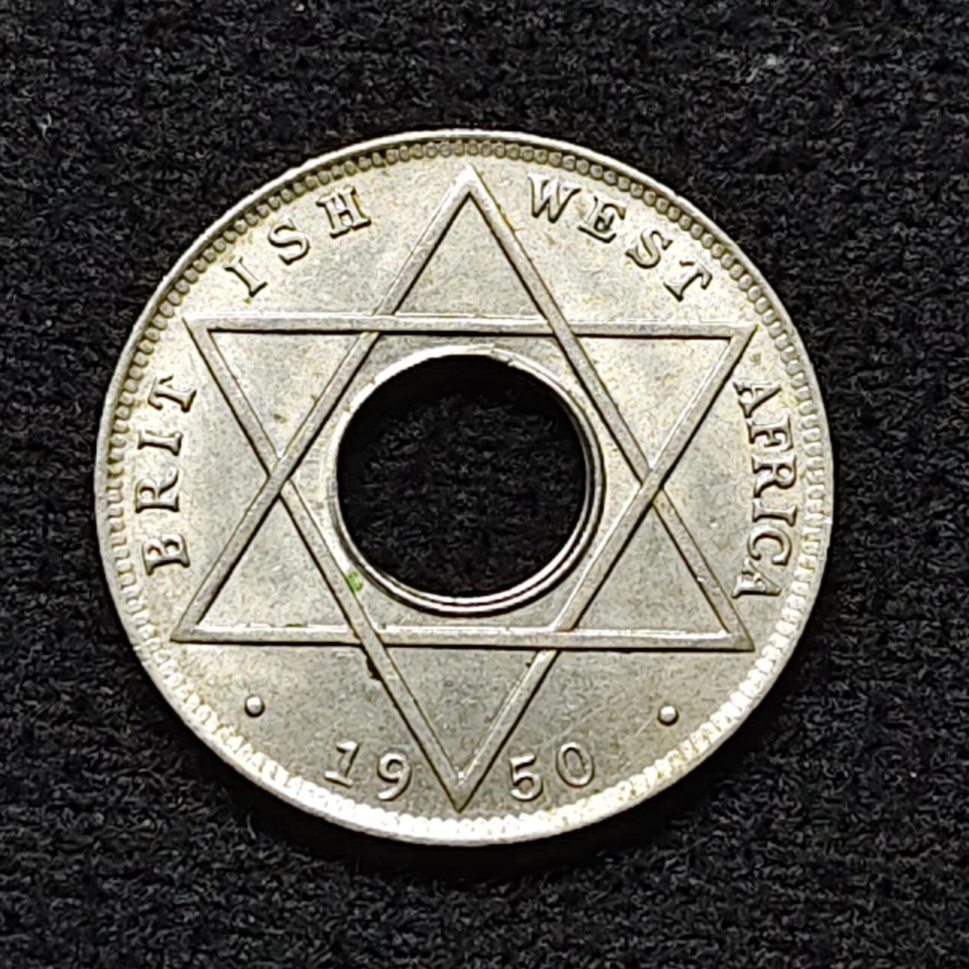 【全场包邮】纯粹捡漏拍474场（免费代拍第11场） 英属西非1950年乔治六世1/10便士