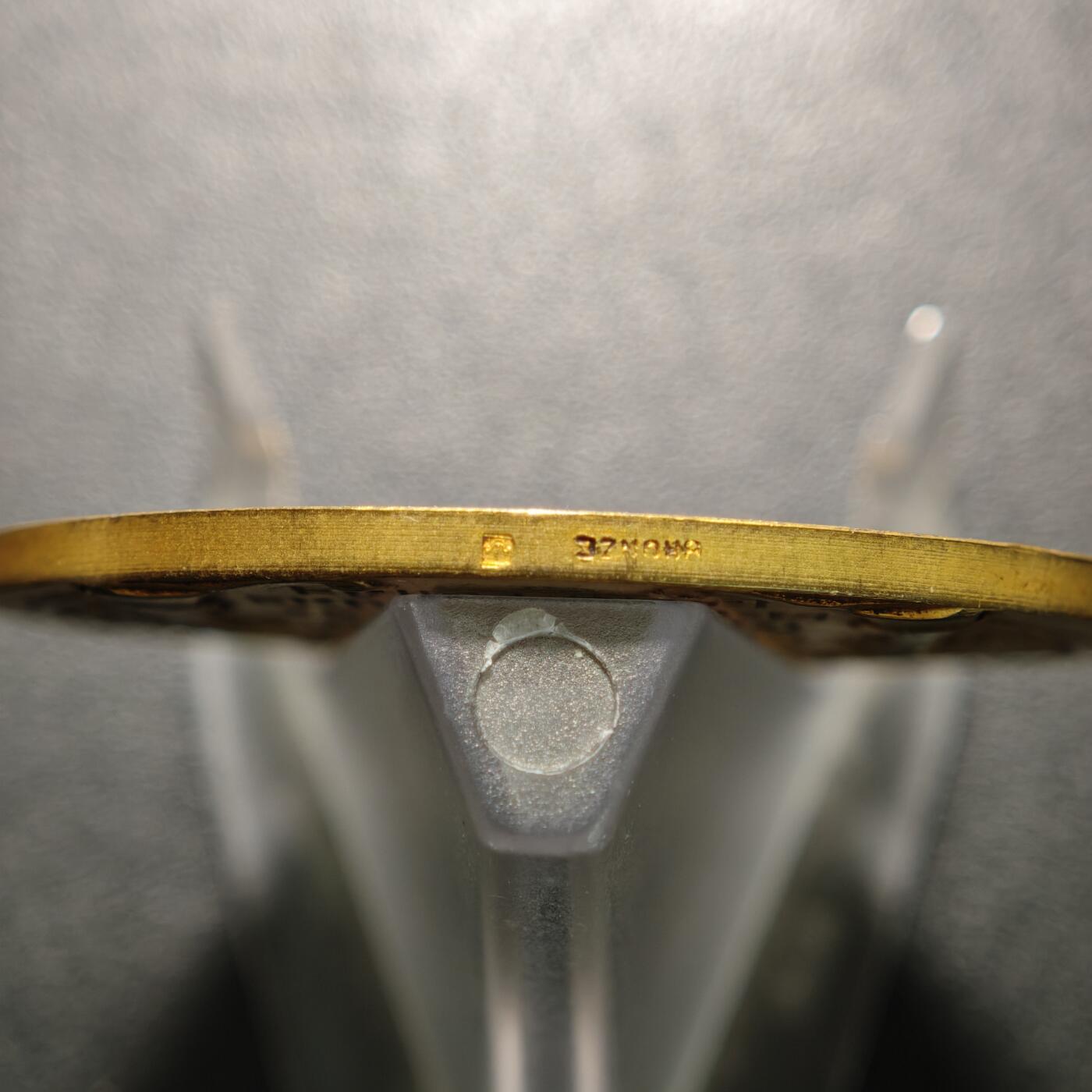 【德藏】世界币章拍卖第152期（拍品征集中~欢迎藏友联系） 1933年 法国犬业协会奖章镀金纪念铜章 金水十足 直径约：50.1mm；重约：52.3g