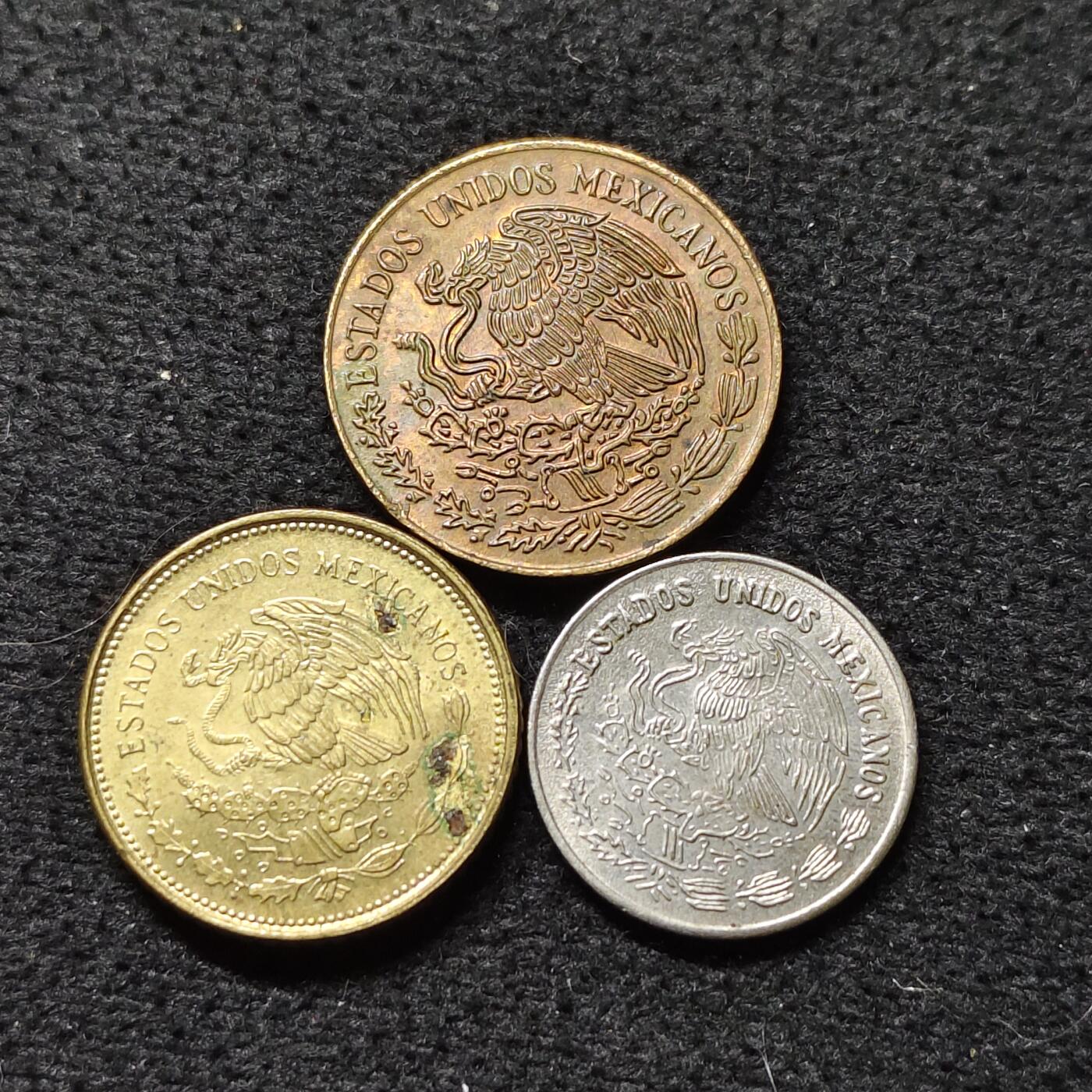 【全场包邮】纯粹捡漏拍474场（免费代拍第11场） 墨西哥各年份散币3枚一组
