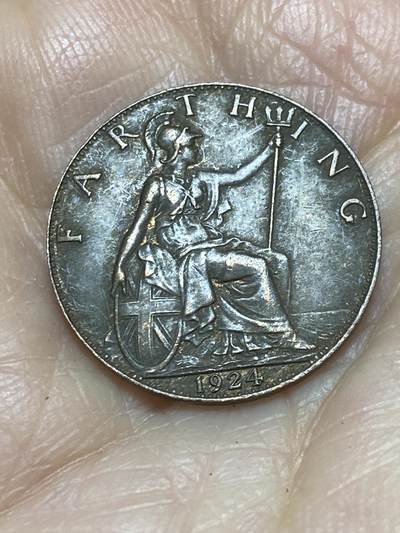 2025年第一百二十四场(总第一百五十场）外国好品散币(免佣金) - 英国🇬🇧1924年1法新(乔治五世第二版)