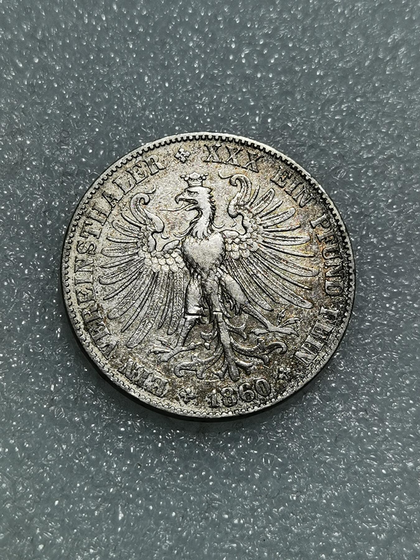 天下钱庄专场欢迎参拍 法兰克福少女1泰勒银币