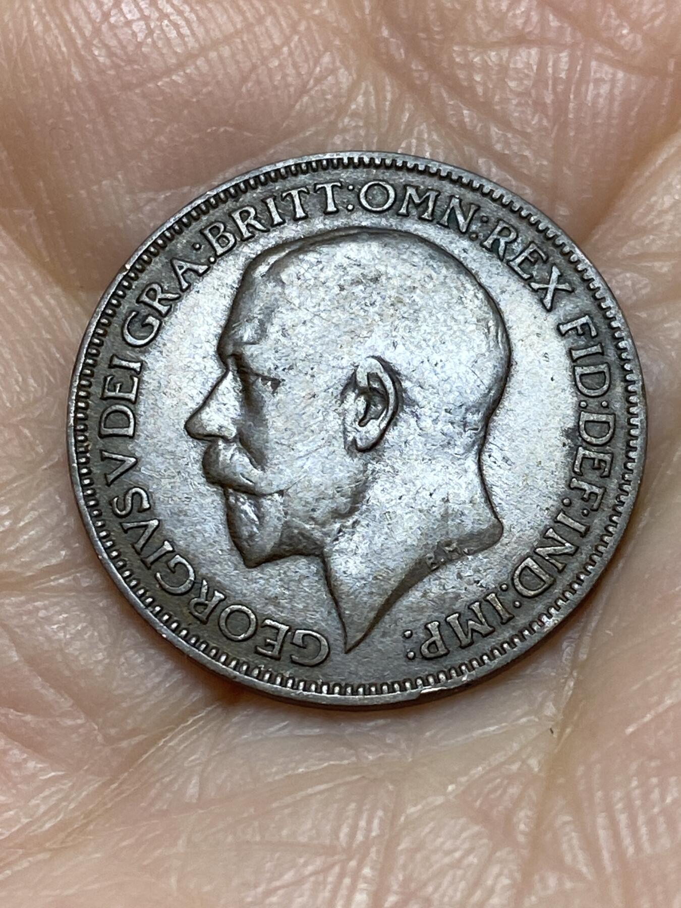 2025年第一百二十四场(总第一百五十场）外国好品散币(免佣金) 英国🇬🇧1923年1法新(乔治五世第二版)