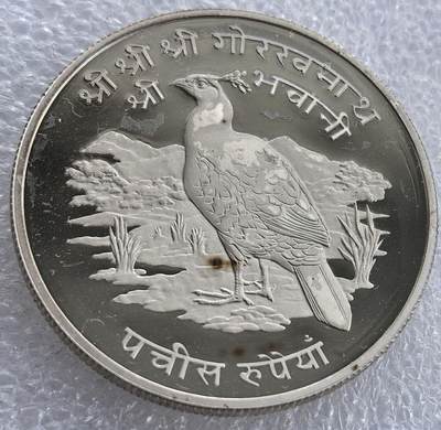  外国优质老铜币银币，周六九点倒数截拍，满百包邮，可寄存半年，喜欢朋友微信扫描二维码可直接参拍 - 不丹孔雀精制大银币