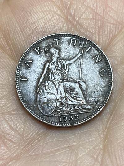 2025年第一百二十五场(总第一百五十一场）外国好品散币(免佣金) - 英国🇬🇧1933年1法新(乔治五世第三版)